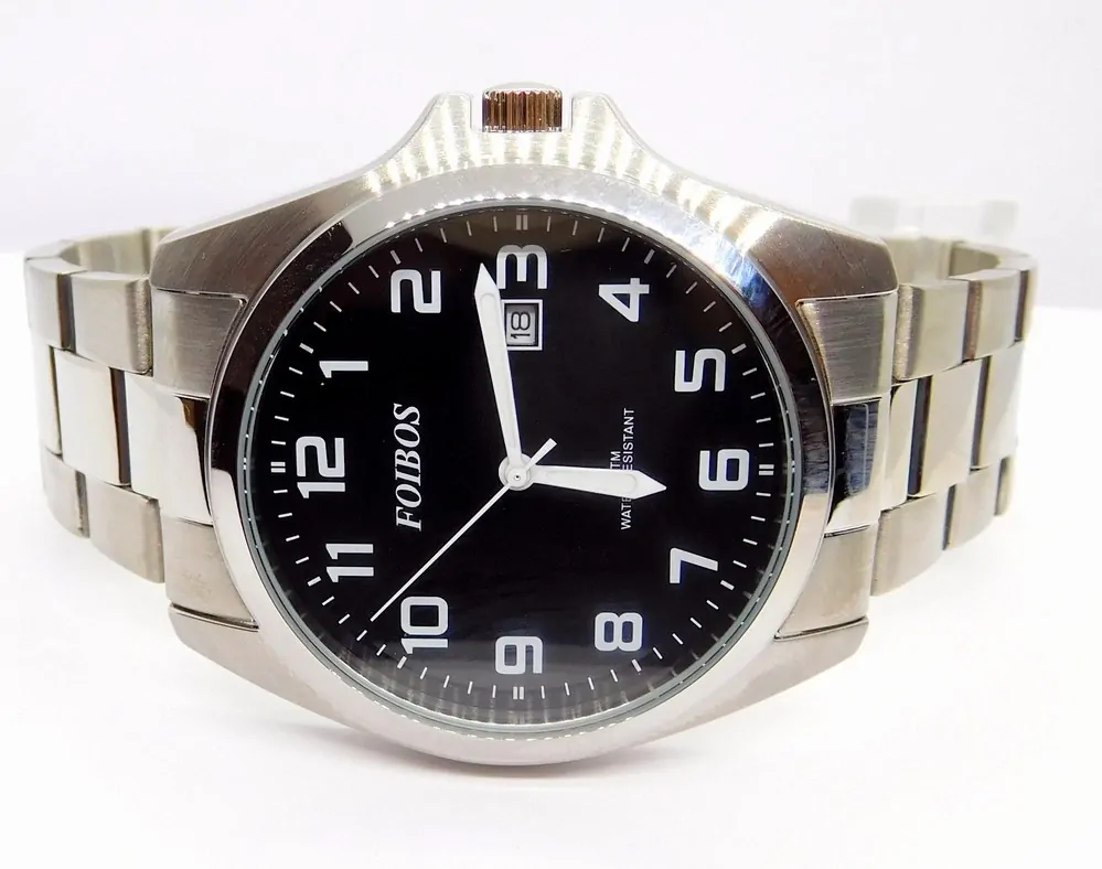 FOIBOS Pánské ocelové čitelné hodinky 5ATM FOIBOS CK1571.2