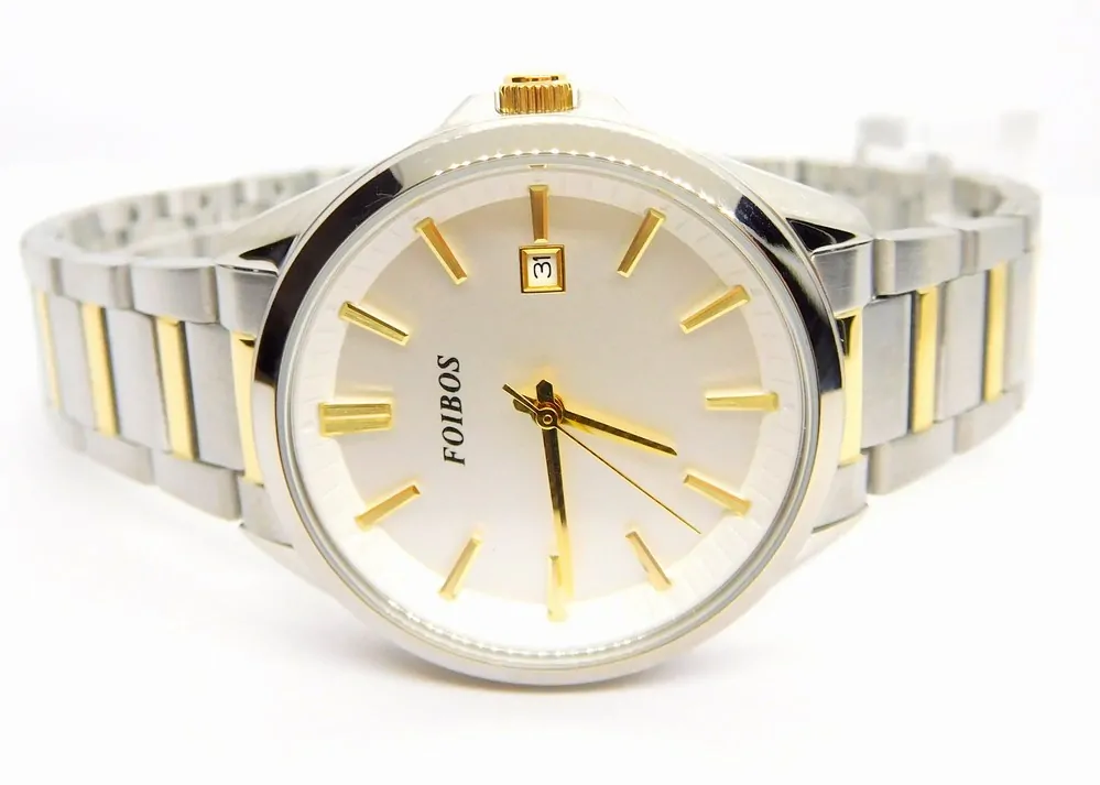 FOIBOS Dámské ocelové čitelné bicolor hodinky 5ATM FOIBOS CK3L08.1