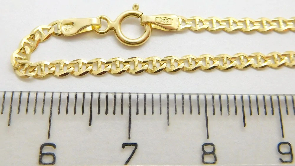 Klenoty Budín Pánský široký mohutný zlatý náramek PANCER+MŮSTEK 585/1,95gr 22cm HK7151