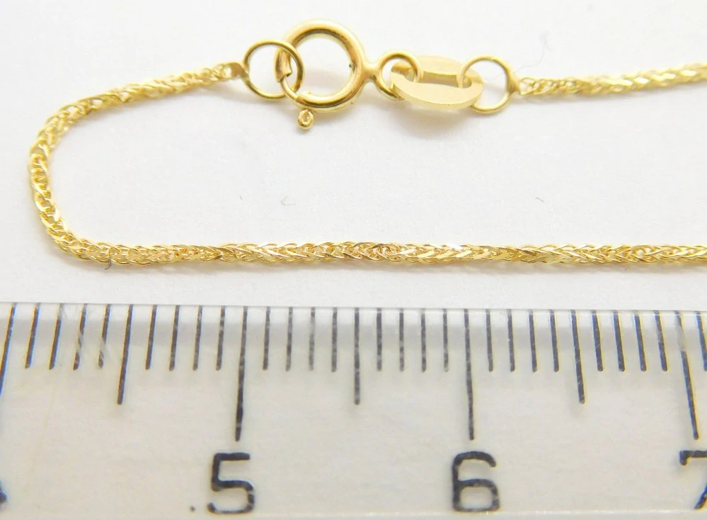 Klenoty Budín Dámský zlatý přívěskový řetízek ze žlutého zlata ROMBO 585/1,21gr 45cm HK6241