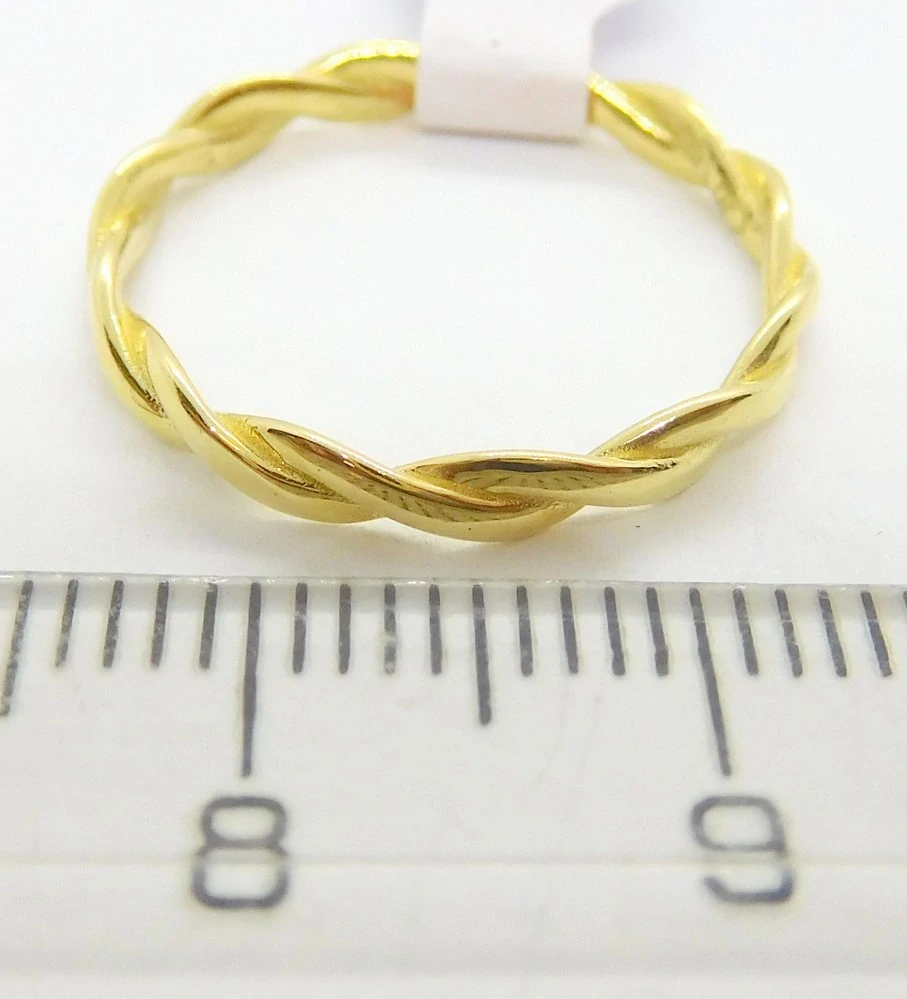 Klenoty Budín Dámský zlatý prsten 585/1,45gr vel. 56 HK1215