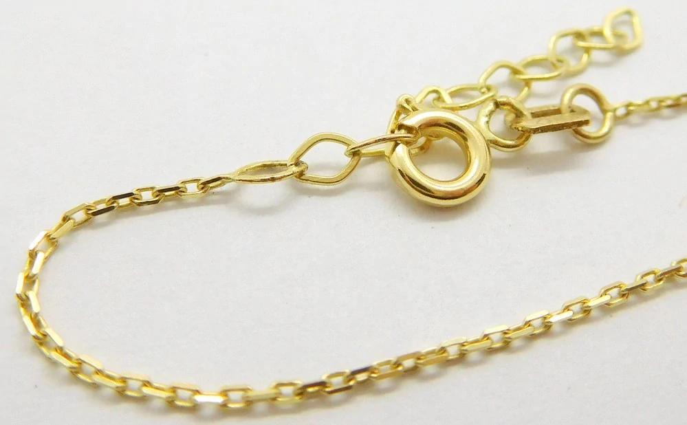 Klenoty Budín Dámský přívěskový zlatý řetízek anker prodlužovací 585/1,41gr 42+5cm HK6252