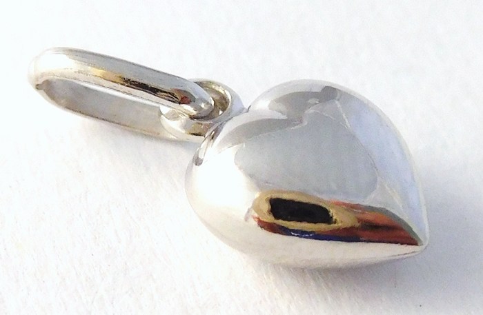 Klenoty Budín Zlaté srdíčko - zlatý přívěsek z bílého zlata 585/0,32gr HK3172