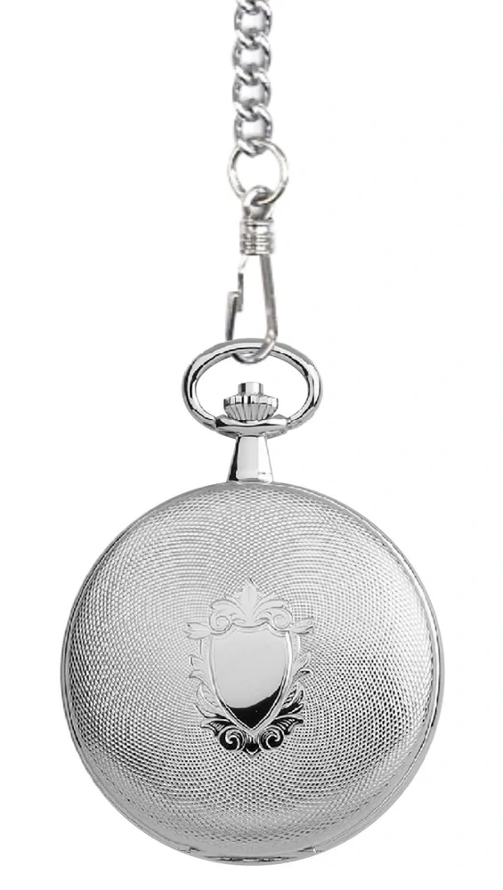 JVD Mechanické luxusní čitelné stříbrné kapesní hodinky JVD LK16