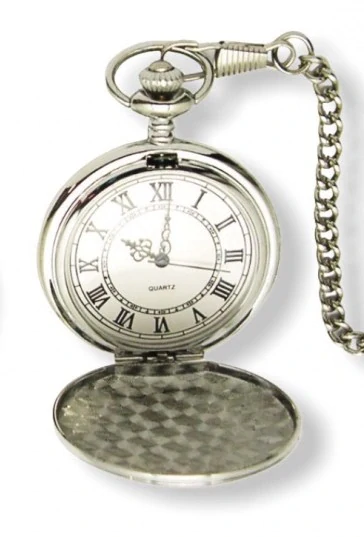 Klenoty Budín Luxusní stříbrné kapesní hodinky retro BADUS 11960913 s římskými číslicemi