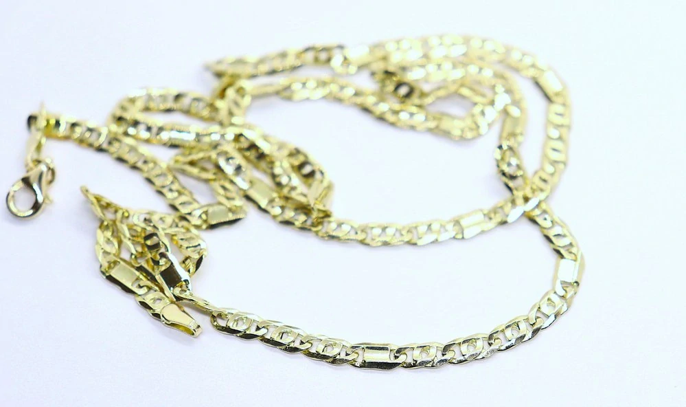 Klenoty Budín Pánský mohutný plný zlatý řetěz ze žlutého zlata 55cm 585/13,13gr HK6278