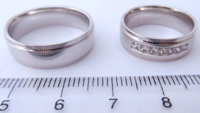 Exkluzivní stříbrné snubní prsteny Couple 925/1000 65D1