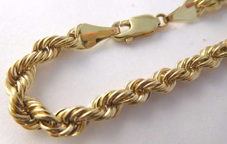 Klenoty Budín Dámský zlatý masivní náramek - valis šířka cca 4,5mm 585/3,63gr 21cm HK7117