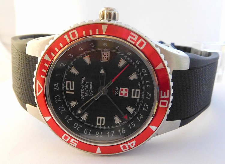 Luxusní pánské vodotěsné hodinky Swiss Alpine Millitary Grovana 1606.1834 SAM