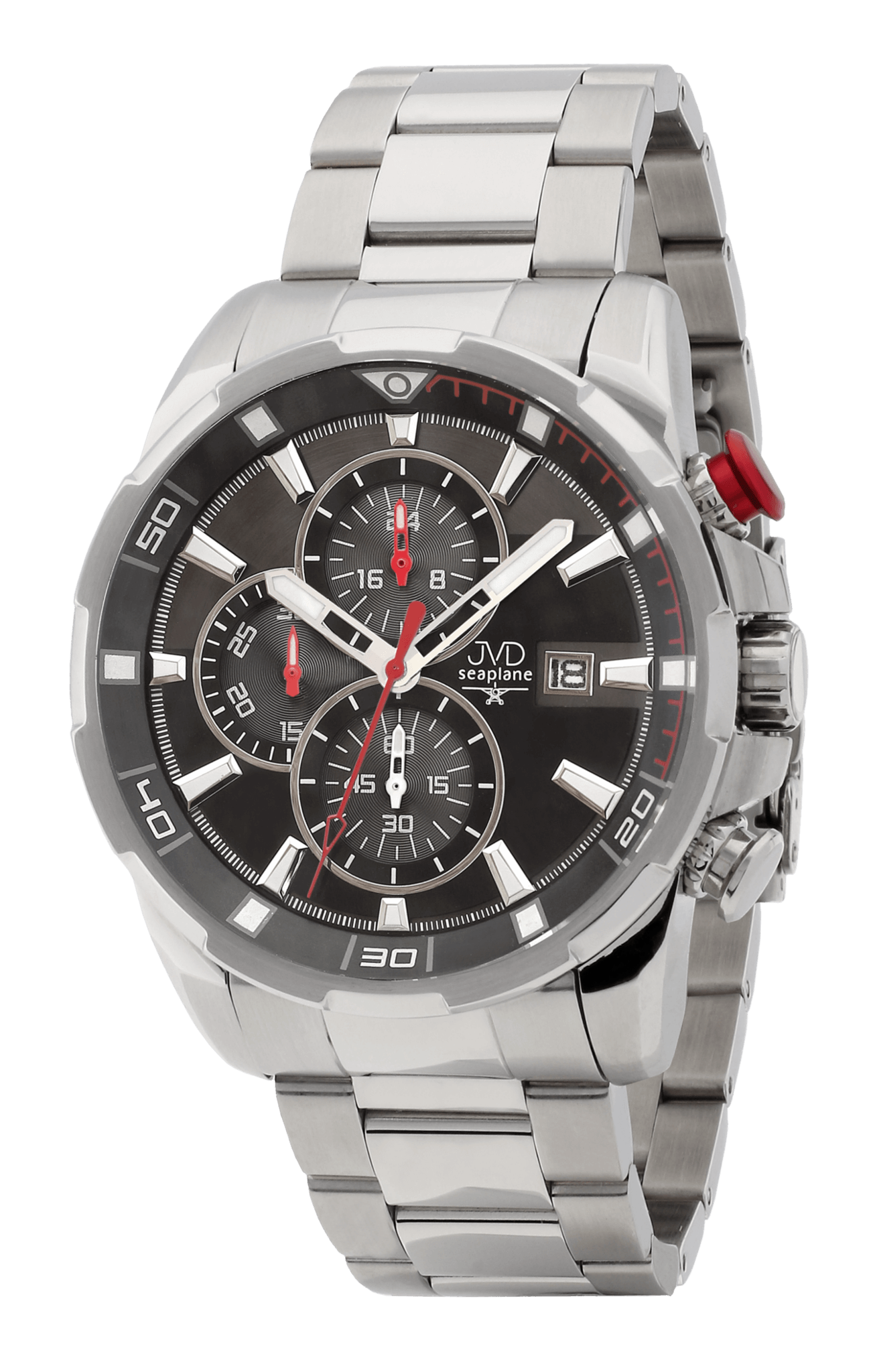 Pánské vodotěsné náramkové hodinky JVD JE1003.1 - chronograf 10ATM