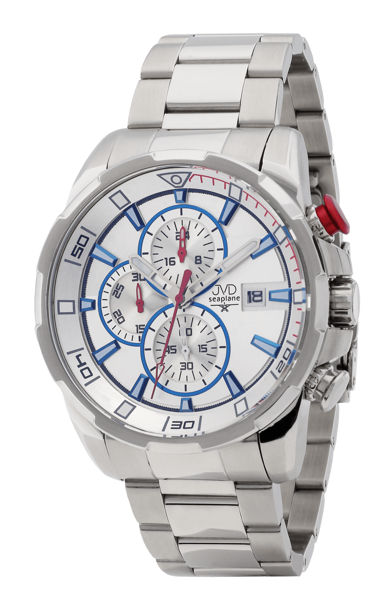 Pánské vodotěsné náramkové hodinky JVD JE1003.2 - chronograf 10ATM