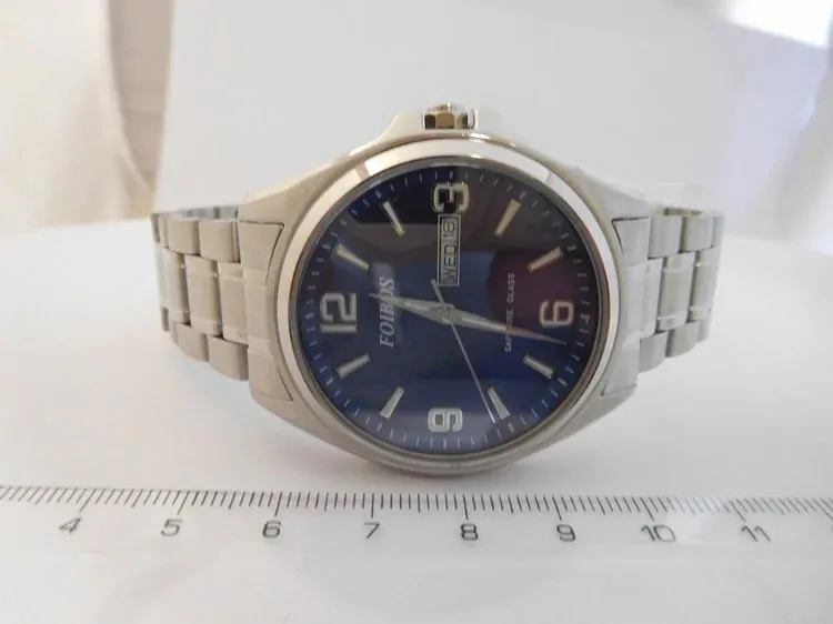 Foibos Pánské vodotěsné ocelové kovové hodinky Foibos CK6276.6 - 10ATM