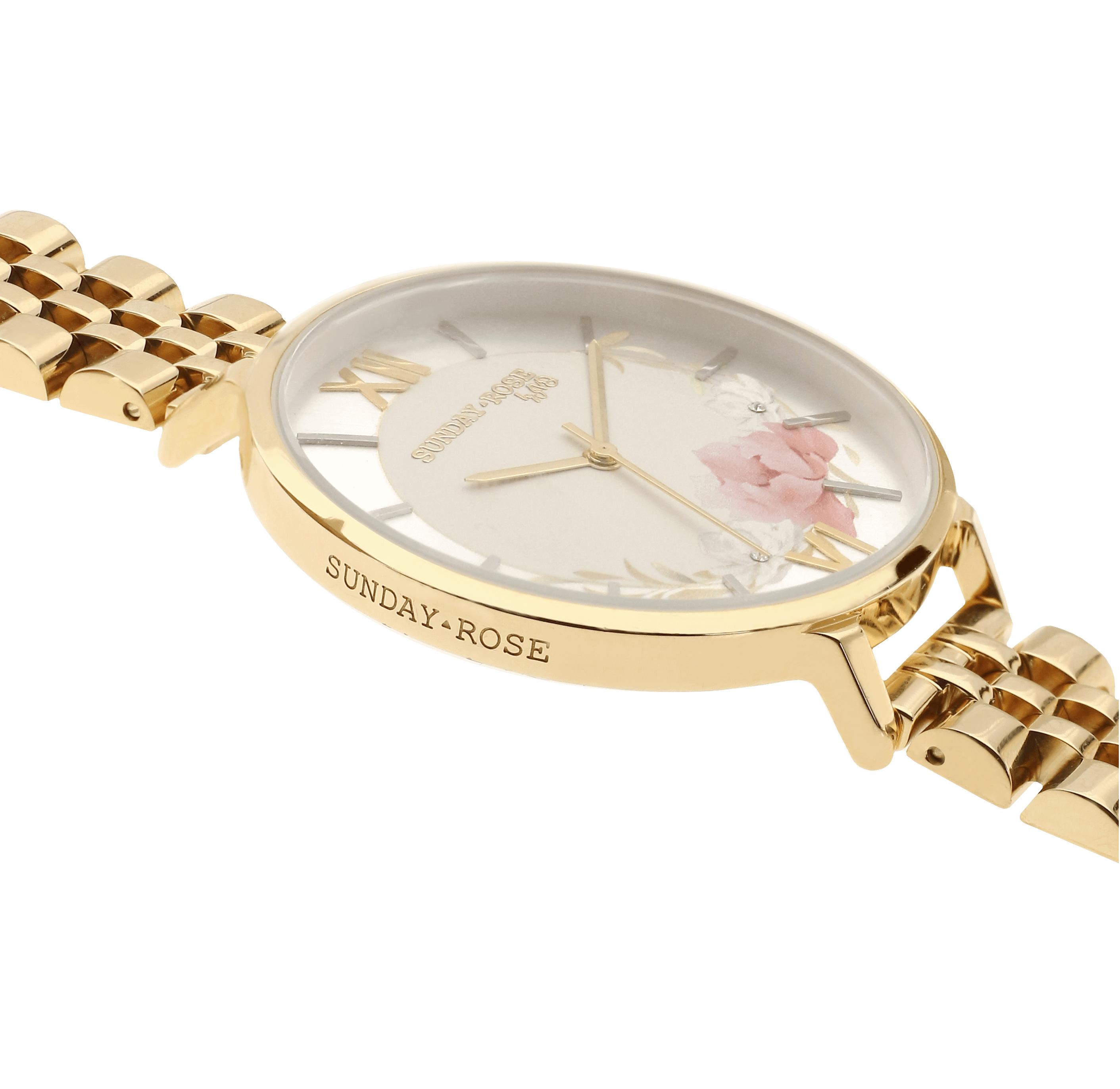 Dámské luxusní designové hodinky SUNDAY ROSE Spirit TEA ROSE SUN-S14