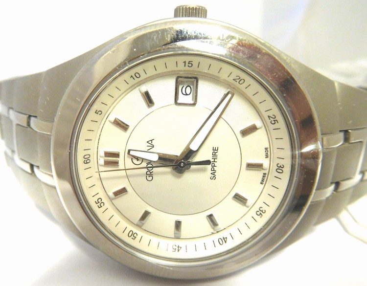 Luxusní švýcarské titanové kovové hodinky Grovana 1535.1192