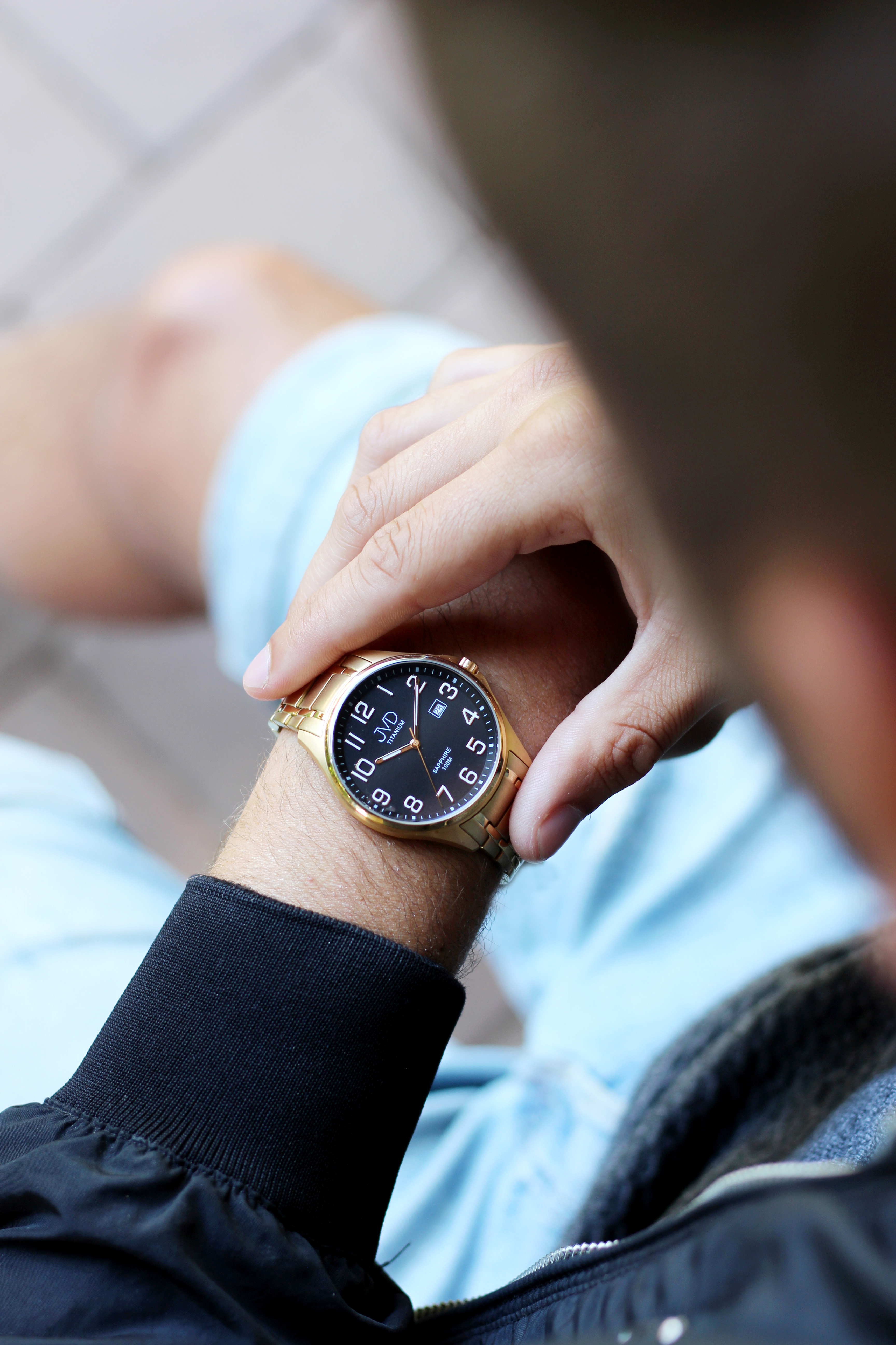 JVD Pánské vodotěsné titanové náramkové hodinky JVD JE2002.4 - 10ATM