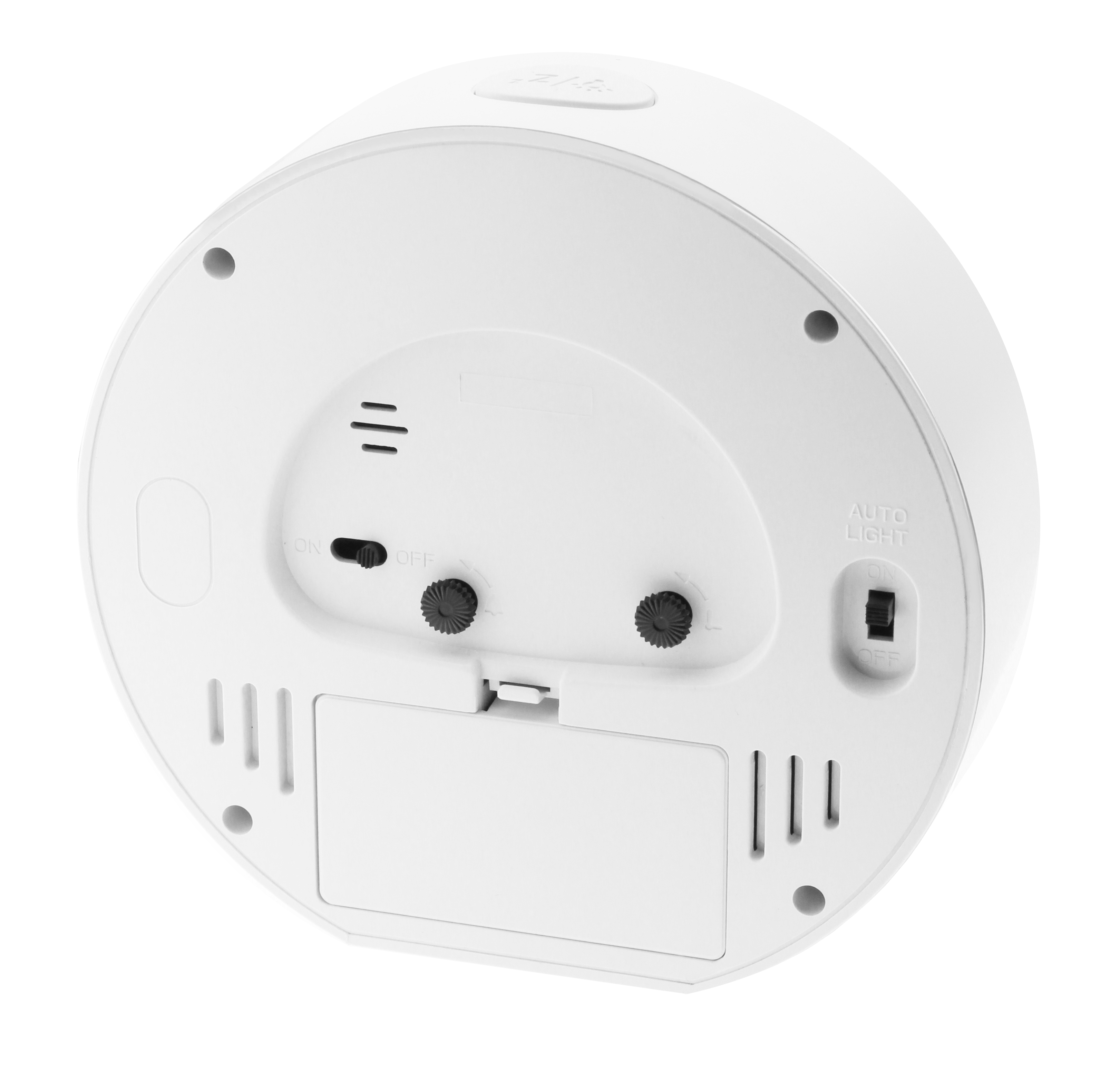 Tichý netikající ručkový budík s teploměrem JVD SRP056.1