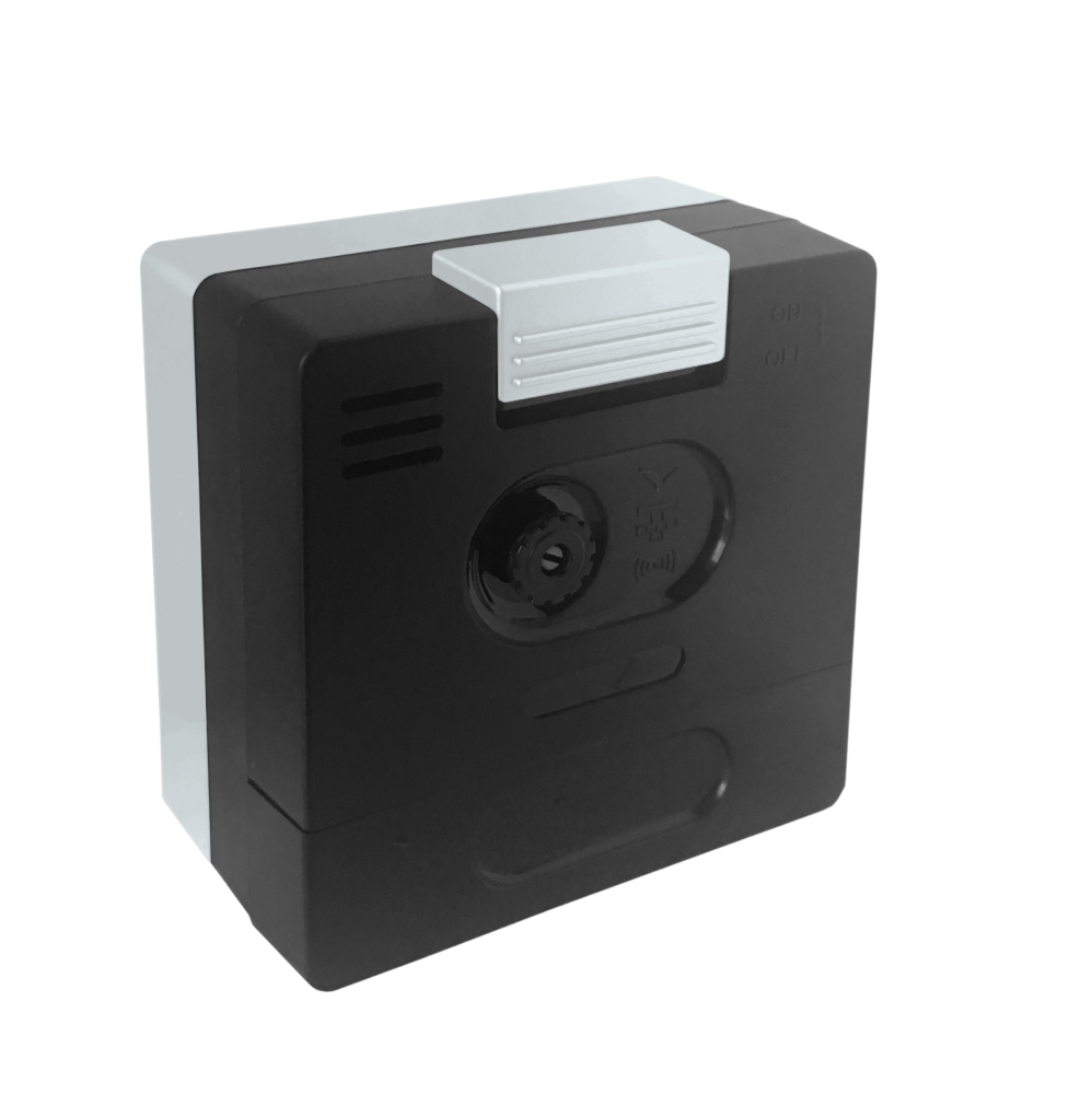 LAVVU Bateriový stříbřitě-modrý budík SWEEP s plynulým chodem - 3 ROKY ZÁRUKA!  LAS3017