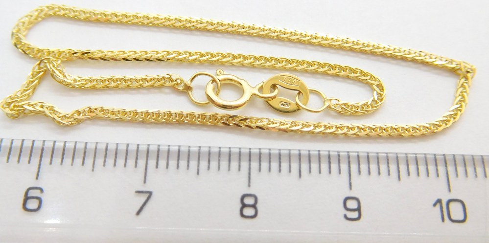 Klenoty Budín Dámský pevný zlatý náramek ze žlutého zlata 585/1,30gr 19cm HK7020