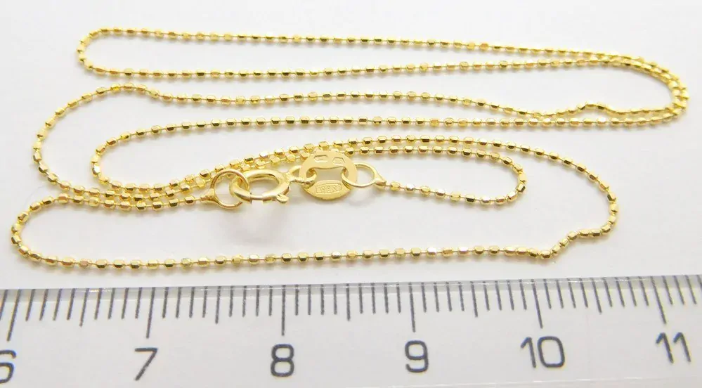 Klenoty Budín Dámský zlatý přívěskový řetízek 585/1,19gr 50cm HK6146