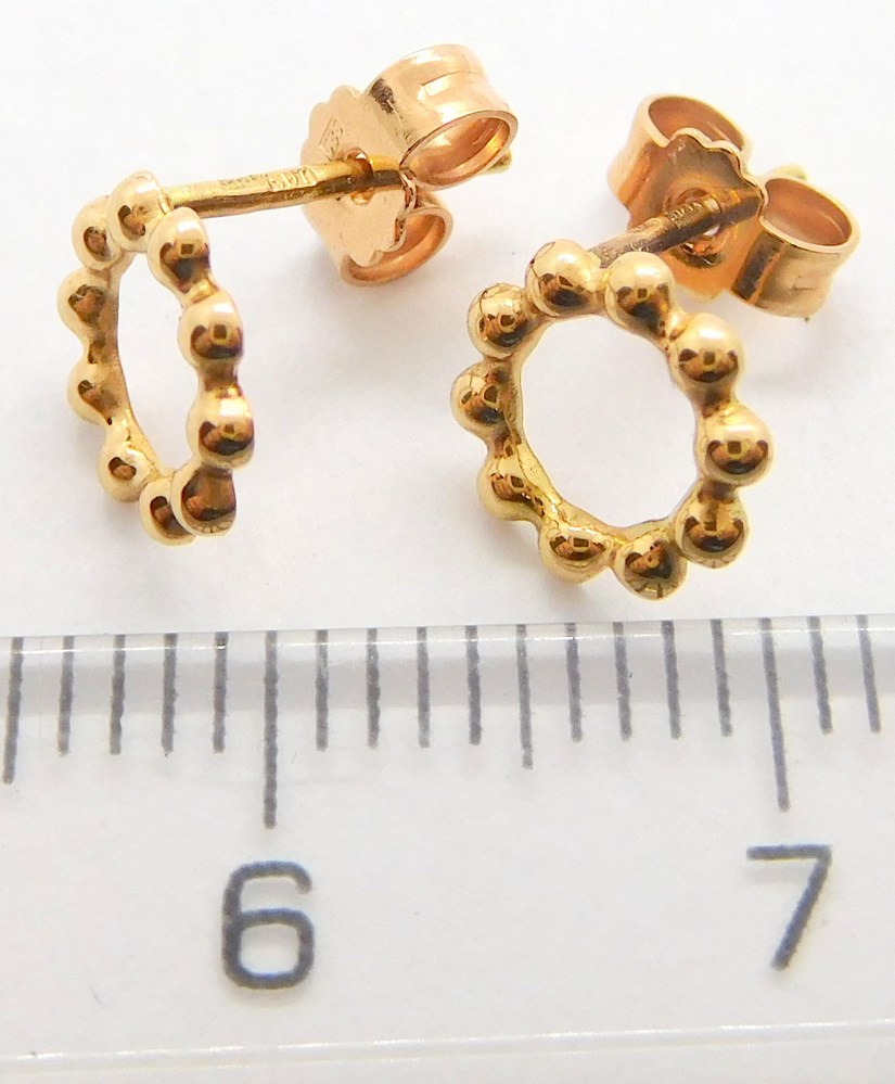 Klenoty Budín Zlaté pecičky - pecky z růžového zlata 585/0,77gr 5280522