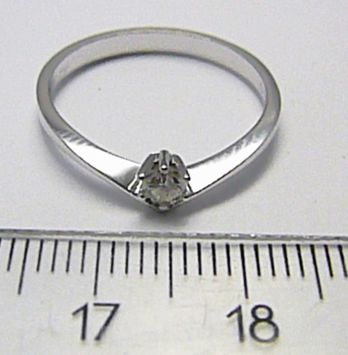 Klenoty Budín Zlatý zásnubní prsten s přírodním diamantem 585/1,75 gr J-24571-14