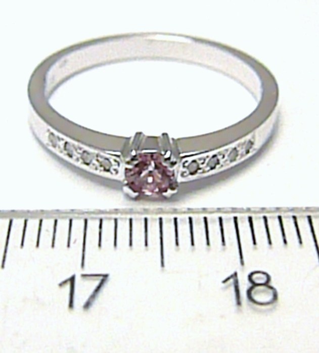 Klenoty Budín Diamantový prsten se vzácným růžovým safírem 585/2,69g vel. libovolná J-24578-14