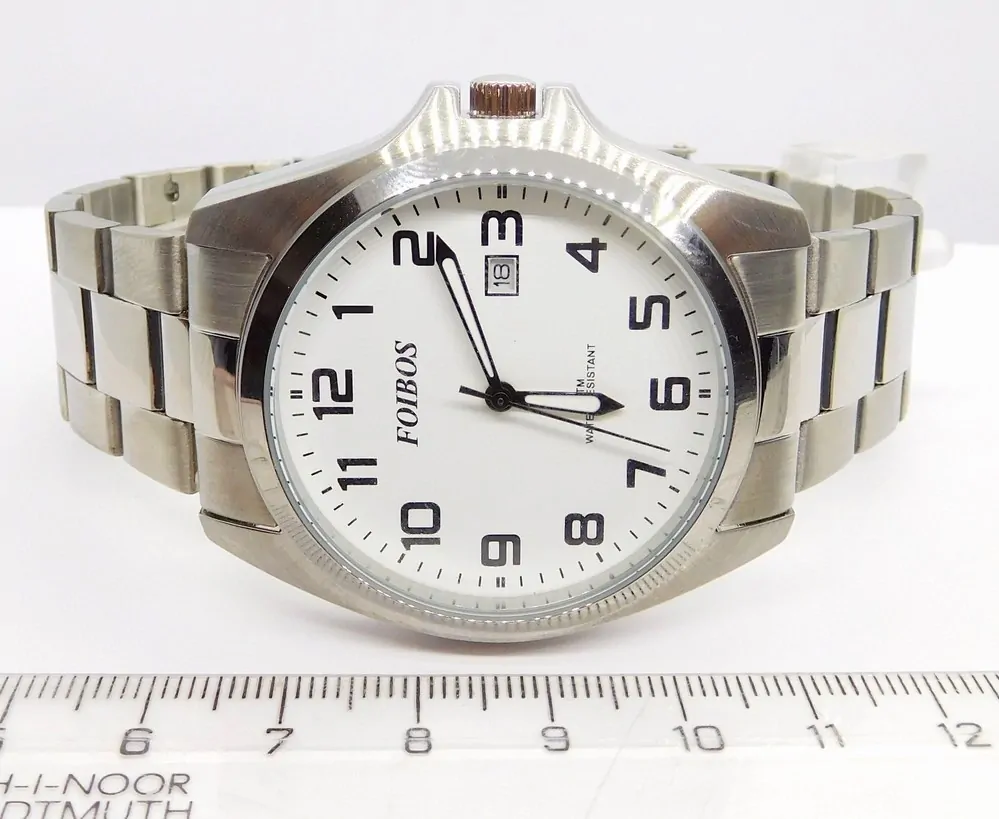 FOIBOS Pánské ocelové čitelné hodinky 5ATM FOIBOS CK1571.1