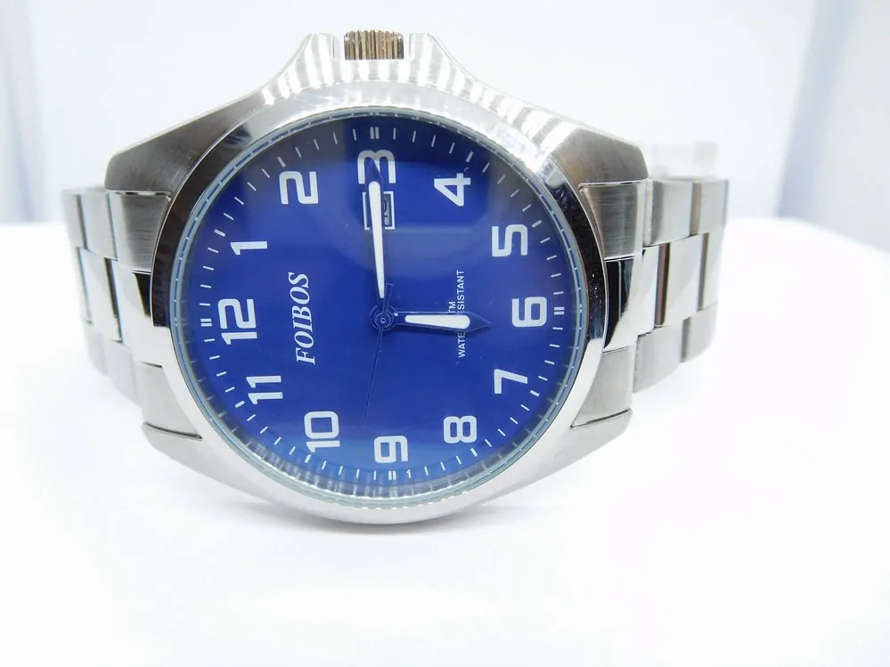 FOIBOS Pánské ocelové čitelné hodinky 5ATM FOIBOS CK1571.3