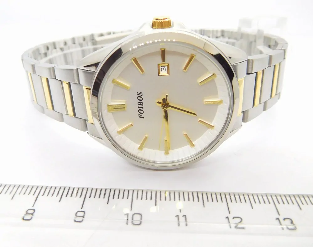 FOIBOS Dámské ocelové čitelné bicolor hodinky 5ATM FOIBOS CK3L08.1