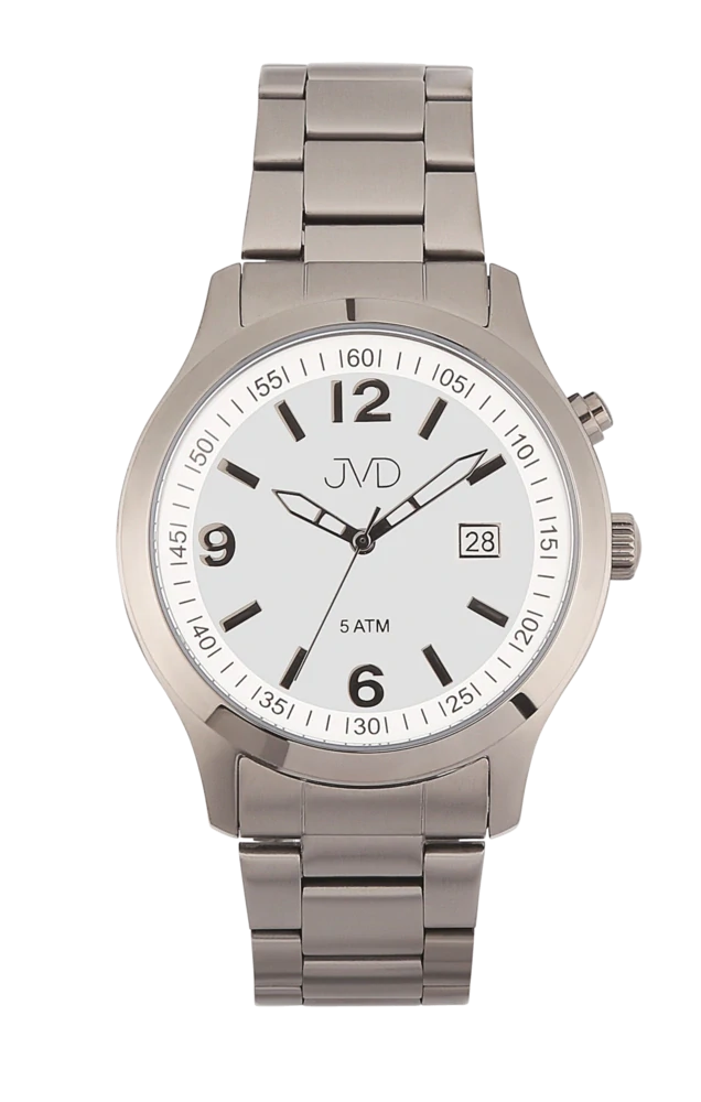 JVD Pánské černé ocelové voděodolné hodinky JVD J1132.2