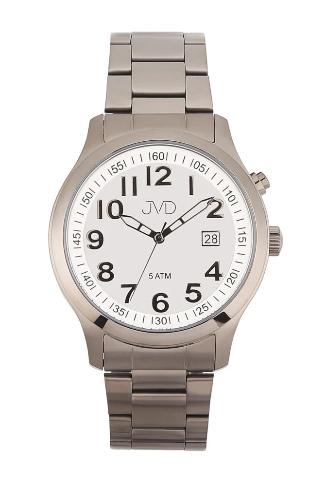 JVD Pánské černé ocelové voděodolné hodinky JVD J1132.4