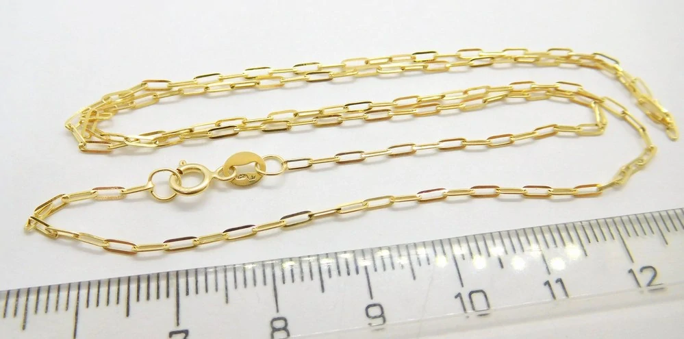 Klenoty Budín Dámský přívěskový zlatý řetízek očka 585/1,38gr 45cm HK6199