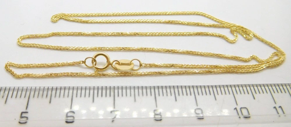 Klenoty Budín Dámský zlatý přívěskový řetízek ze žlutého zlata ROMBO 585/1,21gr 45cm HK6241