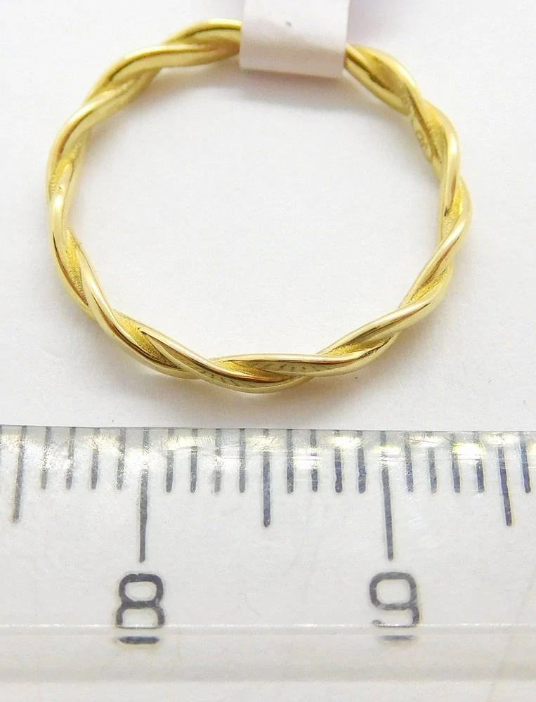 Klenoty Budín Dámský zlatý prsten 585/1,45gr vel. 56 HK1215