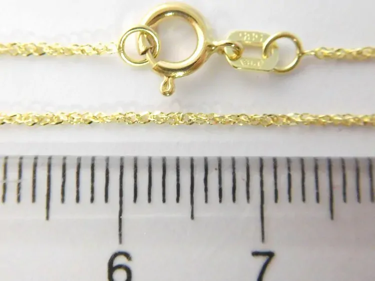 Klenoty Budín Dámský levný zlatý řetízek - vzorovaný 585/0,8gr 45cm 3640000