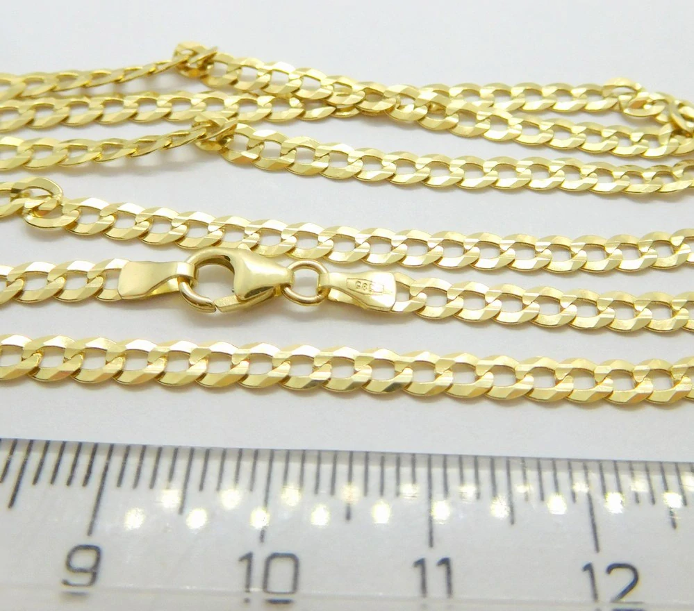 Klenoty Budín Pánský mohutný zlatý řetěz řetízek ze žlutého zlata PANCER 585/7,12gr 60cm HK6270