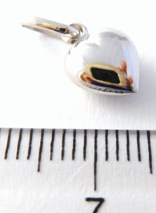 Klenoty Budín Zlaté srdíčko - zlatý přívěsek z bílého zlata 585/0,32gr HK3172