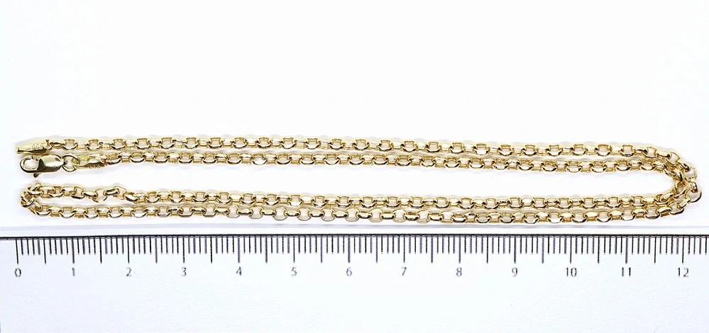 Klenoty Budín Dámský mohutný zlatý řetízek ze žlutého zlata 50cm 585/4,04gr HK6279