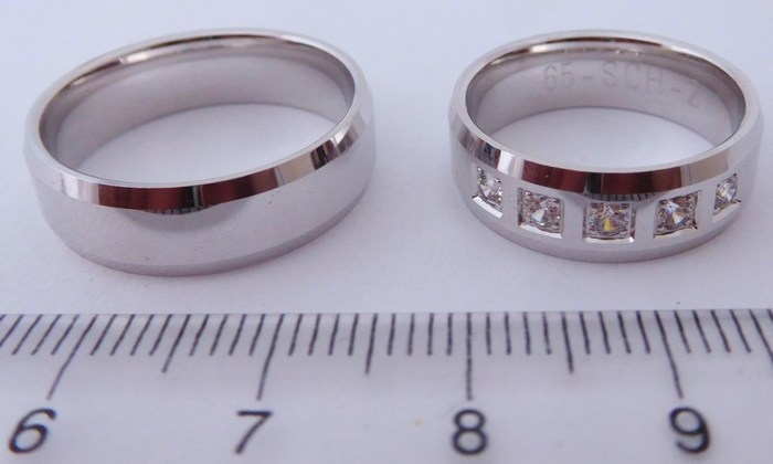 Exkluzivní zlaté snubní prsteny Couple 585/1000 s diamanty 65SCH2