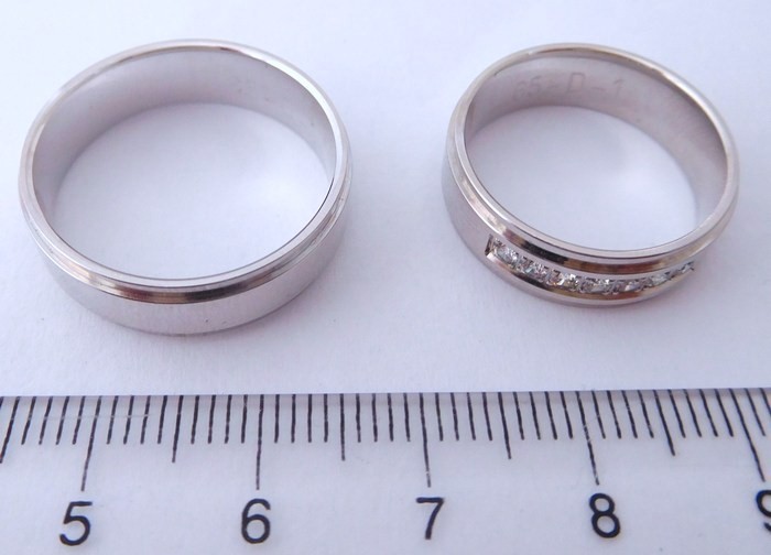Exkluzivní stříbrné snubní prsteny Couple 925/1000 65D1