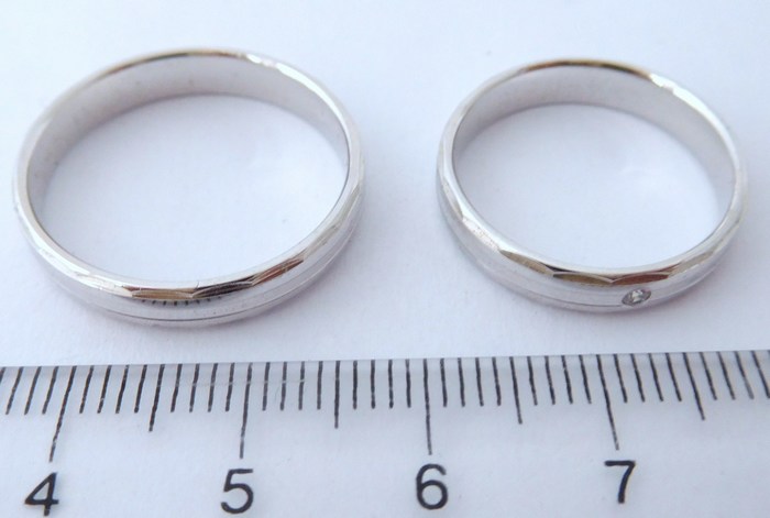 Elegantní stříbrné snubní prsteny Couple 925/1000 4N18