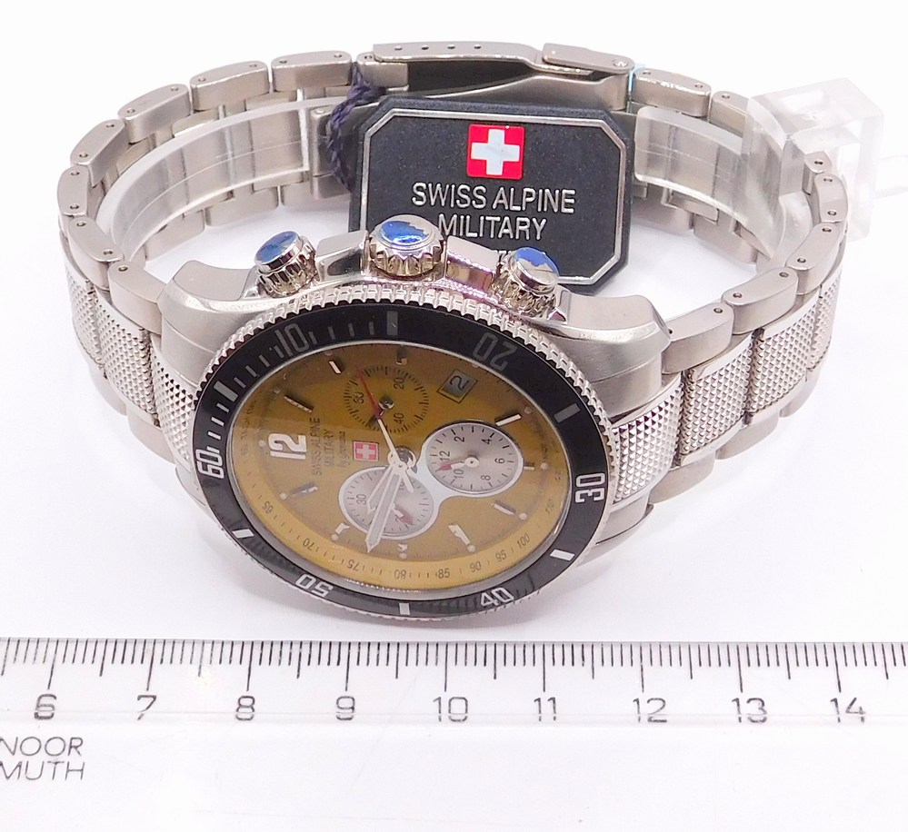 GROVANA Luxusní pánské švýcarské ocelové hodinky Swiss Millitary by Grovana 1615.9136