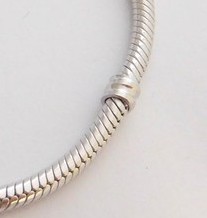 Karel Mýl - 14gr Stříbrný náramek (had) pro provlékací přívěšky 08243 (030848) / 19 cm