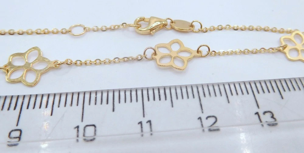 Klenoty Budín Dámský zlatý náramek ze žlutého zlata 585/1,16gr 18cm HK7166