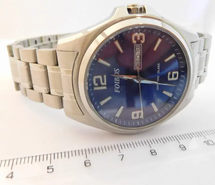 Foibos Pánské vodotěsné ocelové kovové hodinky Foibos CK6276.6 - 10ATM