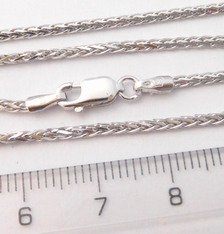 Klenoty Budín Dámský/pánský stříbrný řetízek s karabinou 925/6,48gr 45cm 0312078