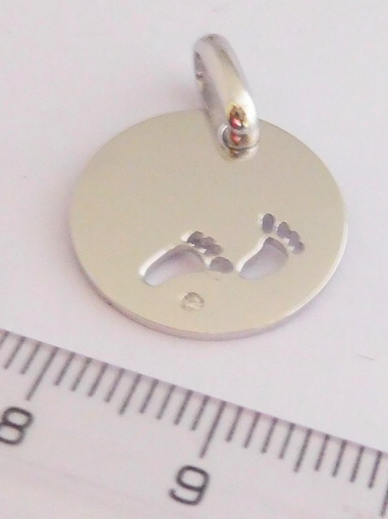 Klenoty Budín Diamantový zlatý přívěsek s diamantem otisky nožiček 0,008ct 585/2,60gr 34197