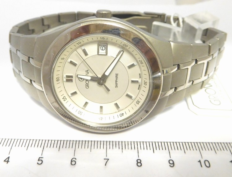 Luxusní švýcarské titanové kovové hodinky Grovana 1535.1192