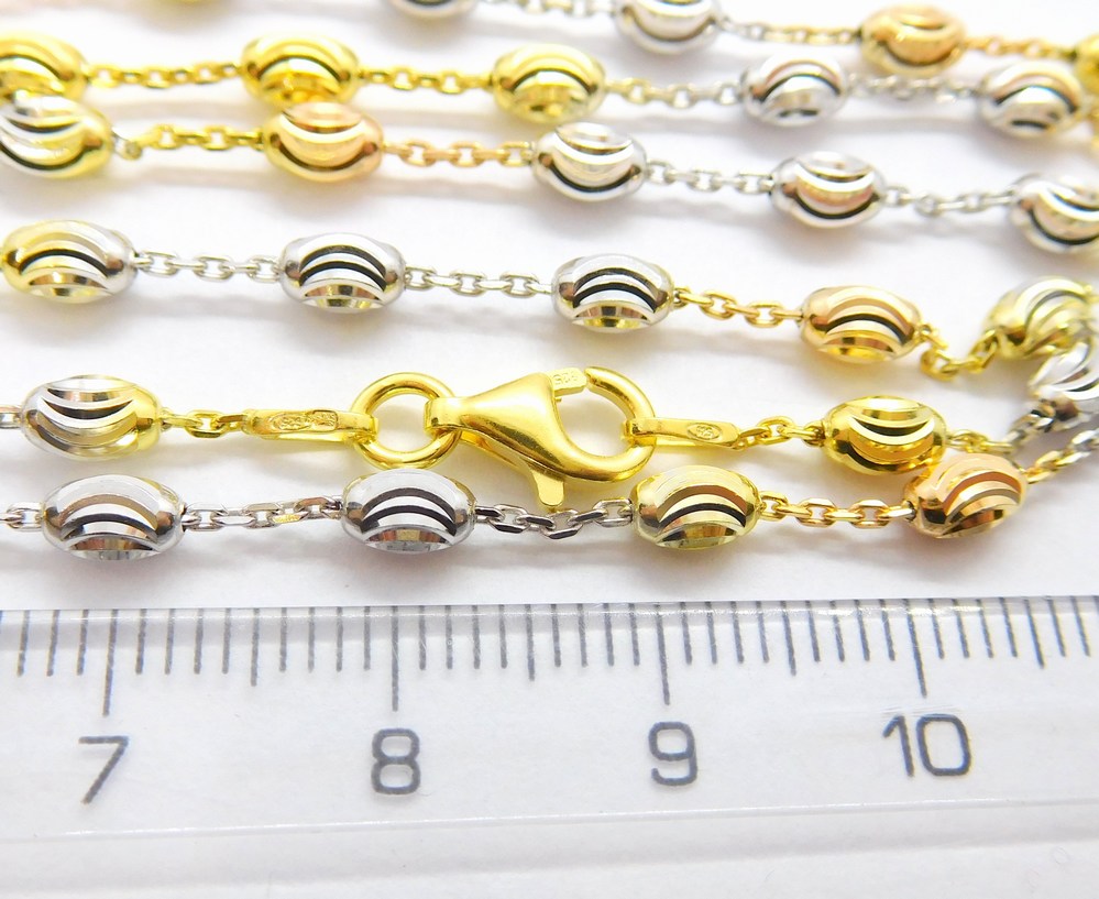 Klenoty Budín Dámský gravírovaný stříbrný řetízek (zlatá,růžová,stříbrná) 925/1000 50cm 031047500007