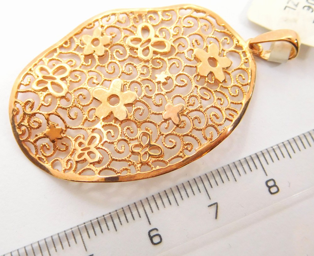 Klenoty Budín Stříbrný přívěšek rose gold 925/1000 SVLPG205983